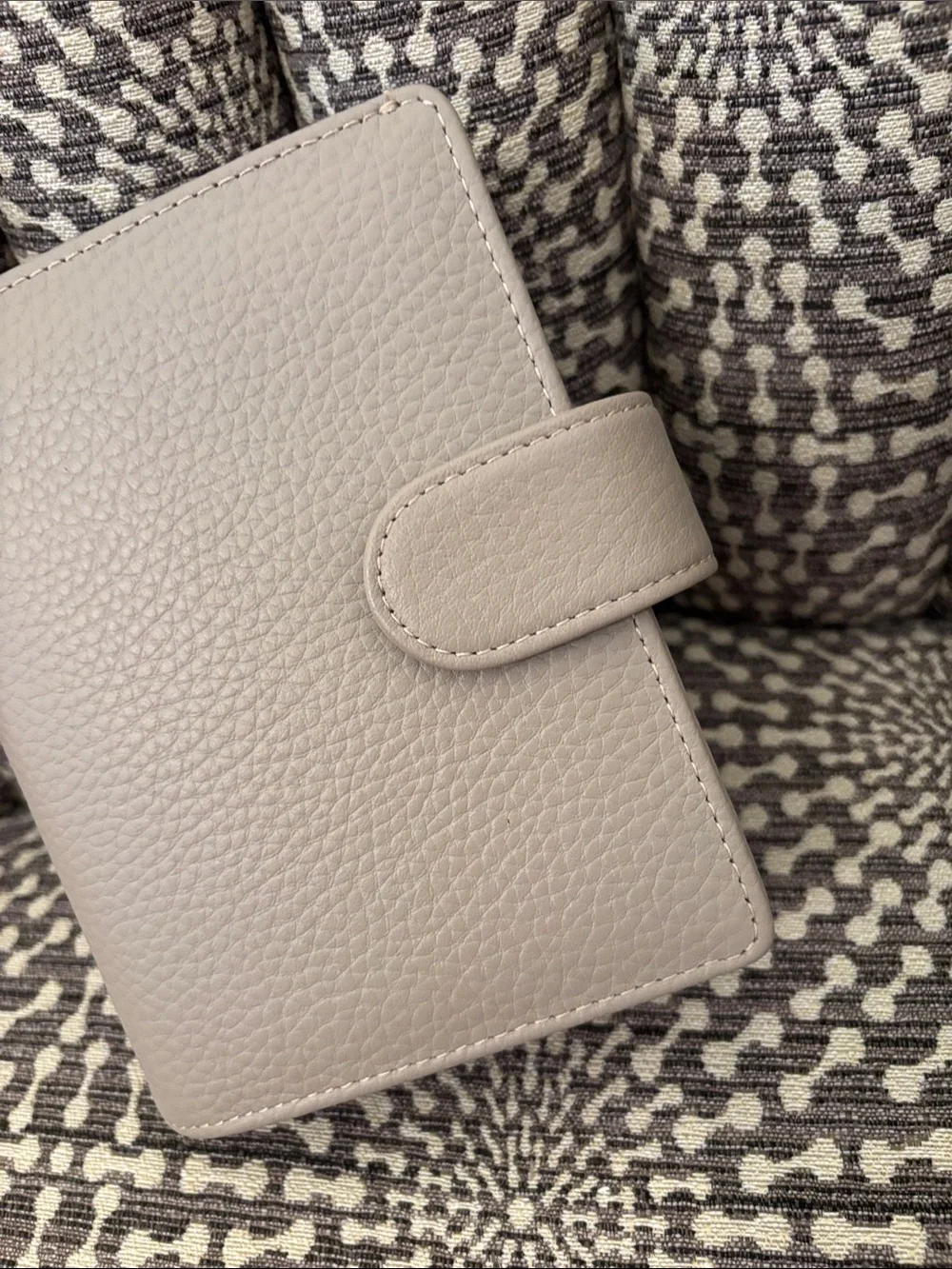 Filofax Pocket Norfolk Rings Planner Organizer Leather New Color: Taupe